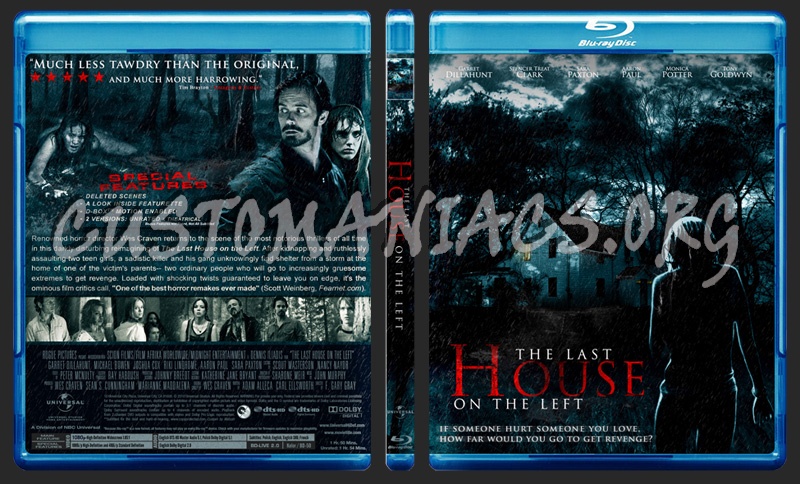The Last House On The Left blu-ray cover