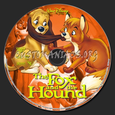 The Fox And The Hound dvd label