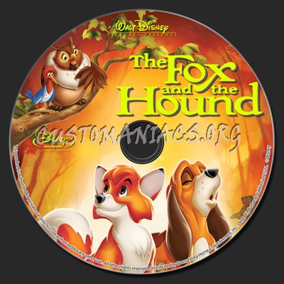 The Fox And The Hound blu-ray label