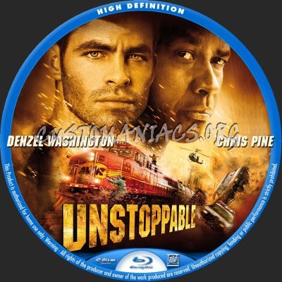 Unstoppable blu-ray label