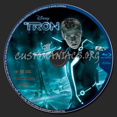 Tron Legacy blu-ray label