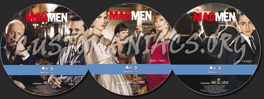 Mad Men Season 4 blu-ray label