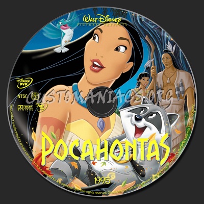 Pocahontas dvd label