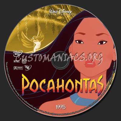 Pocahontas dvd label