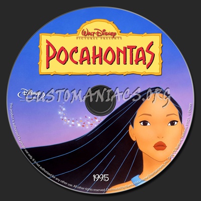 Pocahontas blu-ray label