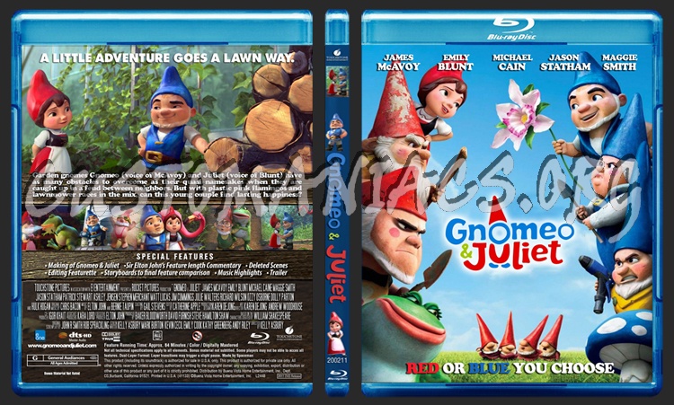 Gnomeo & Juliet blu-ray cover