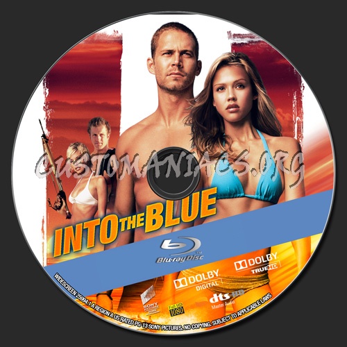 Into The Blue blu-ray label