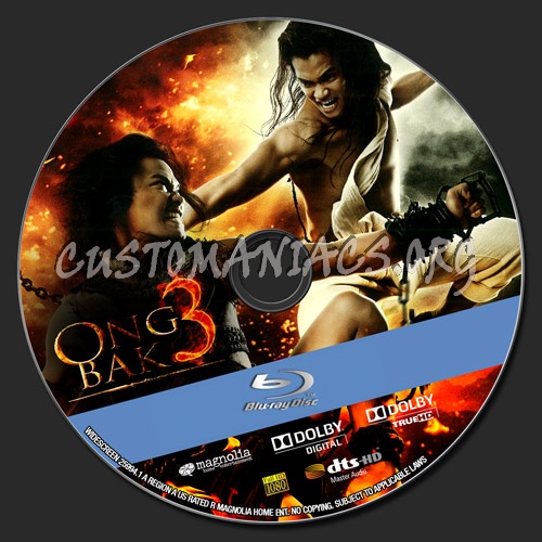 Ong Bak 3 blu-ray label