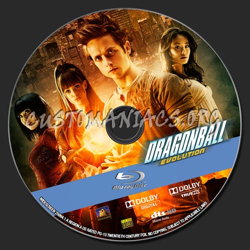 Dragonball Evolution blu-ray label