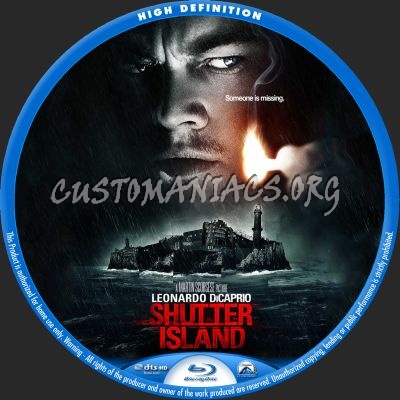 Shutter Island blu-ray label