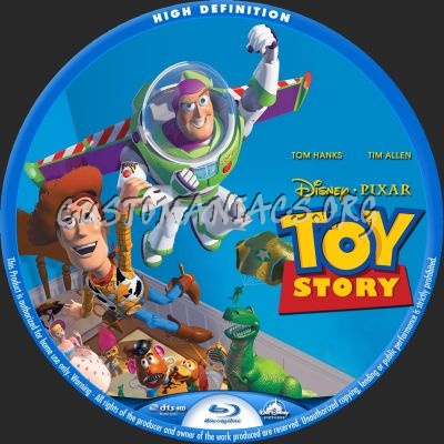 Toy Story blu-ray label