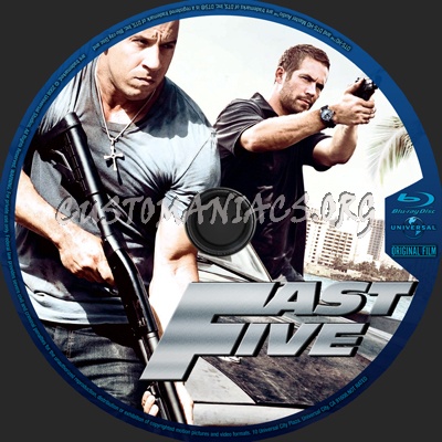 Fast Five blu-ray label