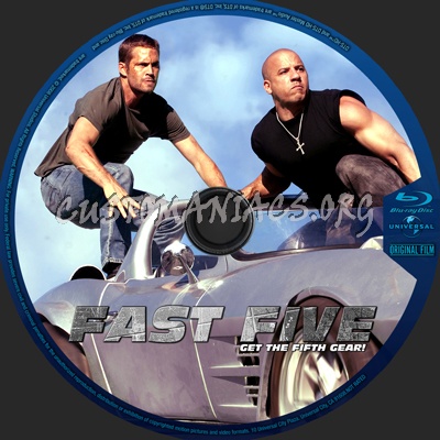 Fast Five blu-ray label