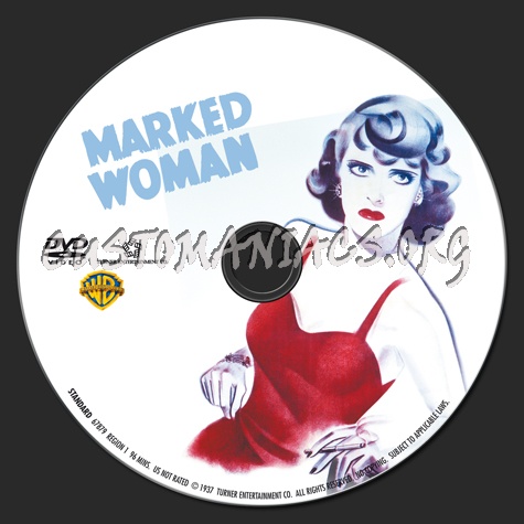 Marked Woman dvd label