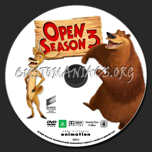 Open Season 3 dvd label