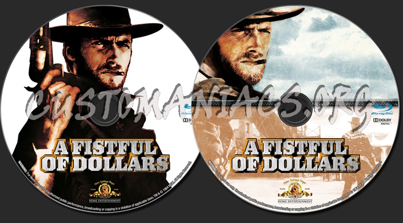 A Fistful of Dollars blu-ray label