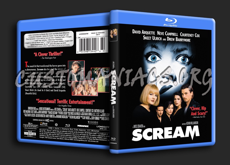 Scream blu-ray cover