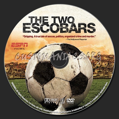 The Two Escobars dvd label