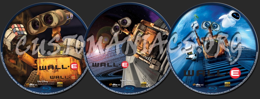 Wall e blu-ray label