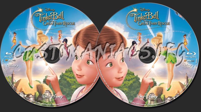 Tinker Bell and the Great Fairy Rescue (2010) blu-ray label