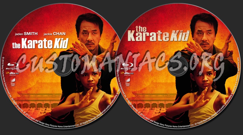 The Karate Kid (2010) blu-ray label