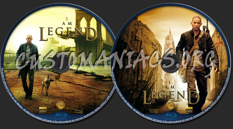 I Am Legend blu-ray label