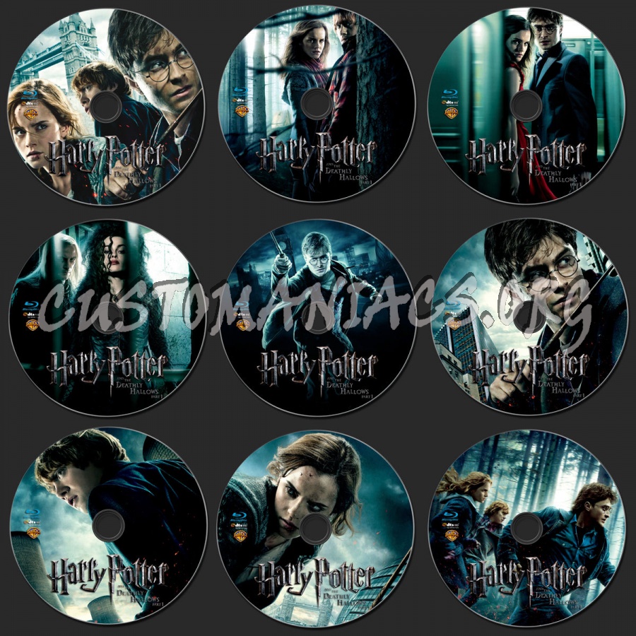 Harry Potter and the Deathly Hallows Part 1 blu-ray label