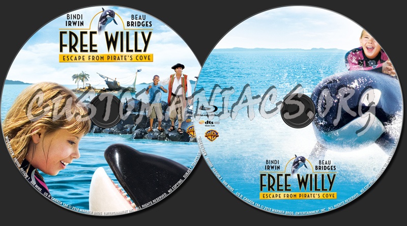 Free Willy: Escape from Pirates Cove blu-ray label