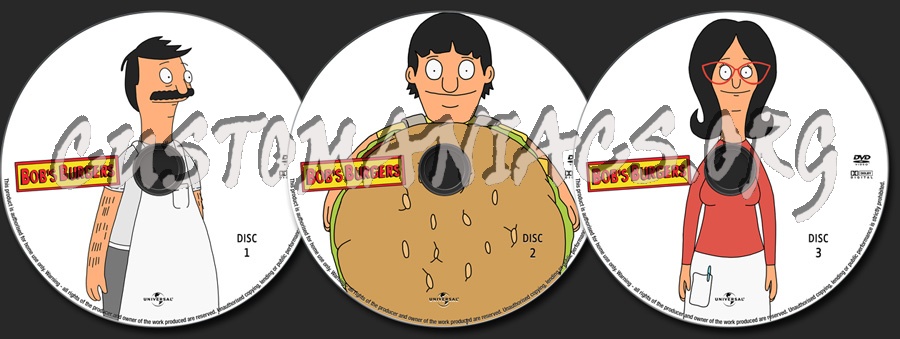 Bob's Burgers Season One dvd label