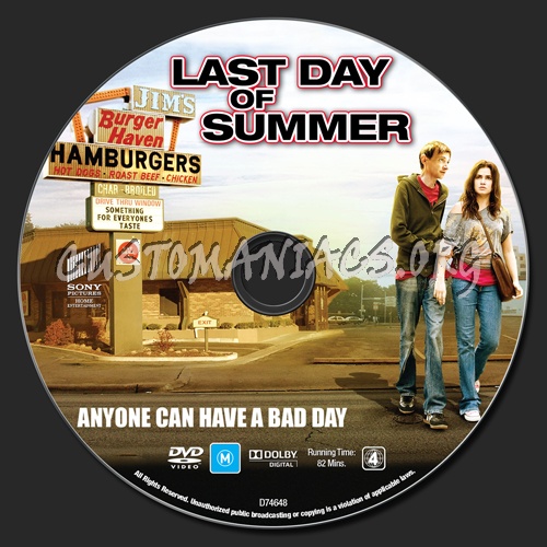 Last Day Of Summer dvd label