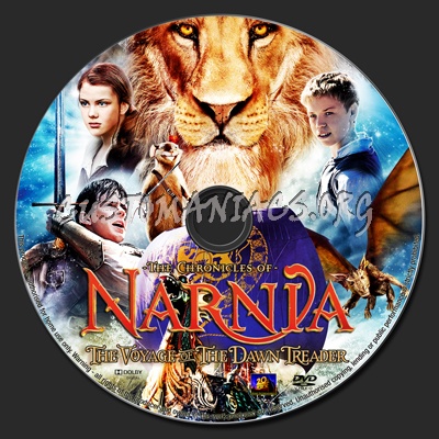 The Chronicles Of Narnia The Voyage Of The Dawn Treader dvd label