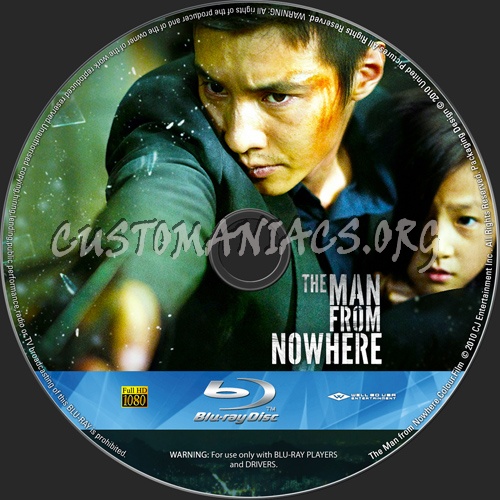 The Man from Nowhere blu-ray label