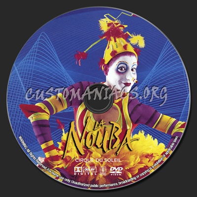 Cirque Du Soleil La Nouba dvd label