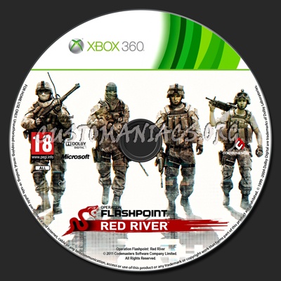 Operation Flashpoint: Red River dvd label