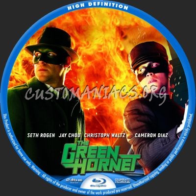 The Green Hornet blu-ray label