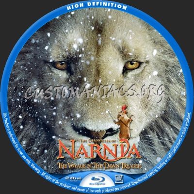 The Chronicles Of Narnia: The Voyage Of The Dawn Treader blu-ray label