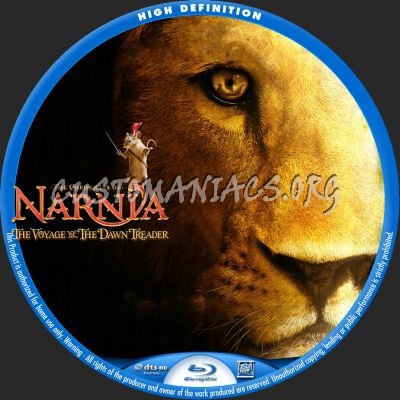 The Chronicles Of Narnia: The Voyage Of The Dawn Treader blu-ray label