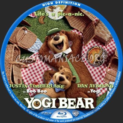 Yogi Bear blu-ray label