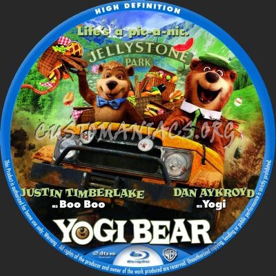 Yogi Bear blu-ray label