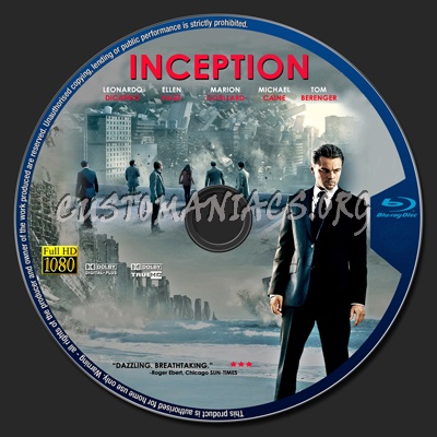 Inception blu-ray label