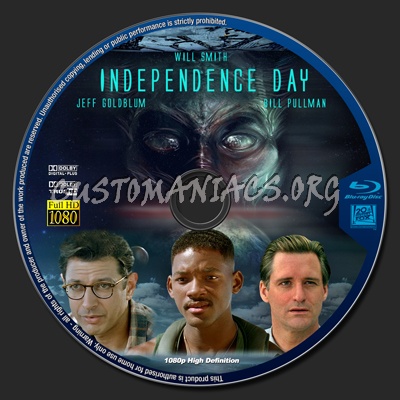 Independence Day blu-ray label