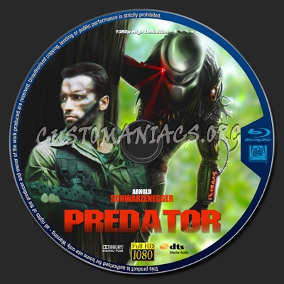 Predator blu-ray label