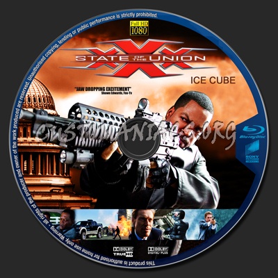 XXX 2: State Of The Union blu-ray label