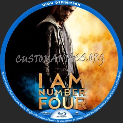 I Am Number Four blu-ray label