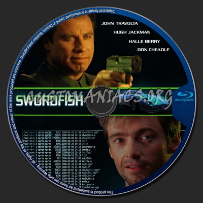 Swordfish blu-ray label