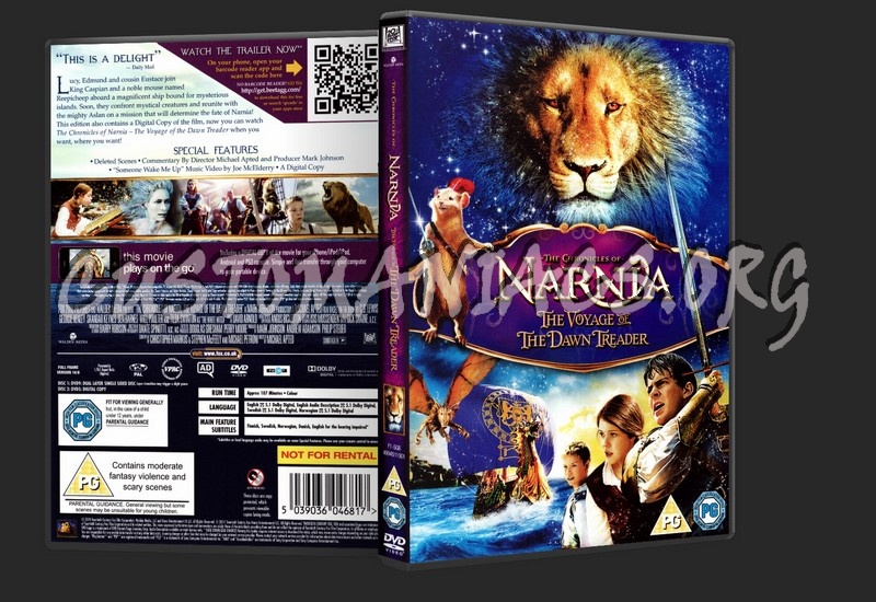 The Chronicles Of Narnia: The Voyage Of The Dawn Treader dvd cover