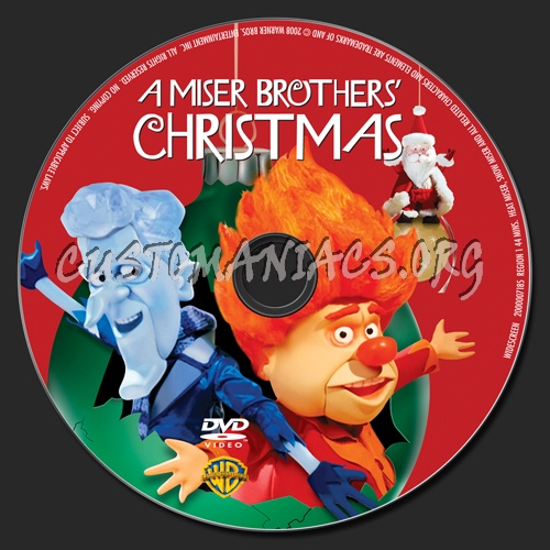 A Miser Brother's Christmas dvd label