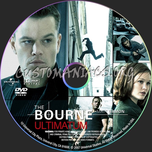 The Bourne Ultimatum dvd label