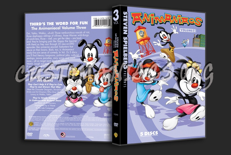 Animaniacs Volume 3 dvd cover