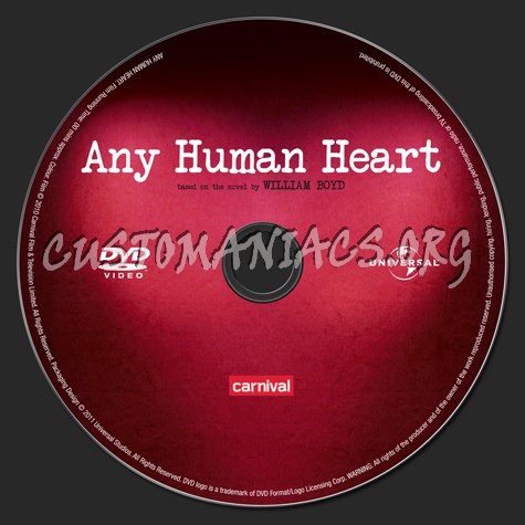 Any Human Heart dvd label